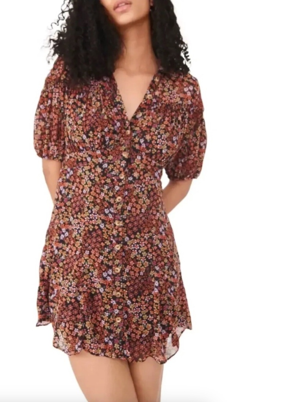 NWT Free People Bonnie Mini Dress Dusk Combo Size M